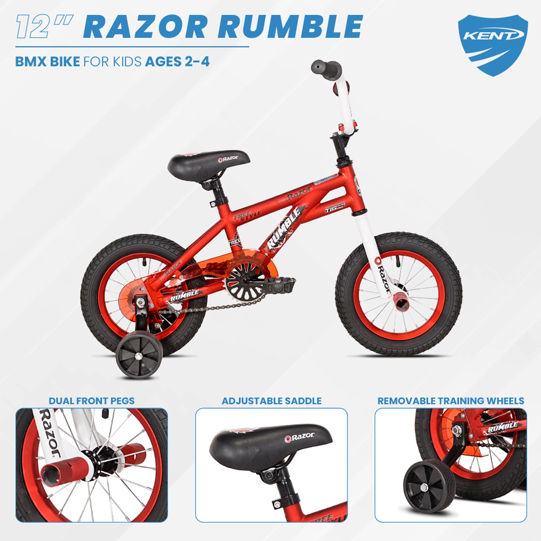12" Razor® Rumble | BMX Bike for Kids Ages 2-4