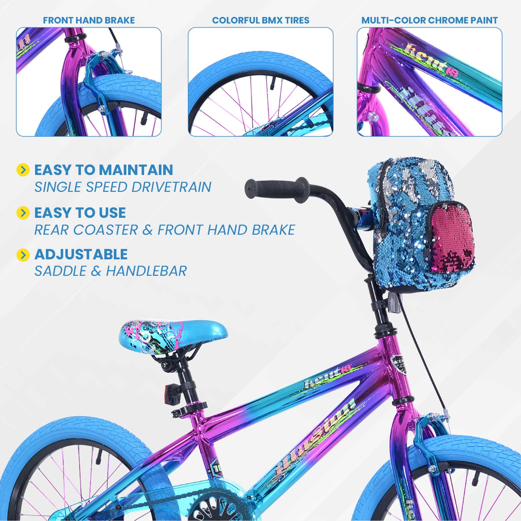 18" Kent Illusion | BMX Bike for Kids Ages 5-8