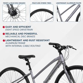700c METRO H1 | Hybrid Comfort Bike for Women Ages 14+