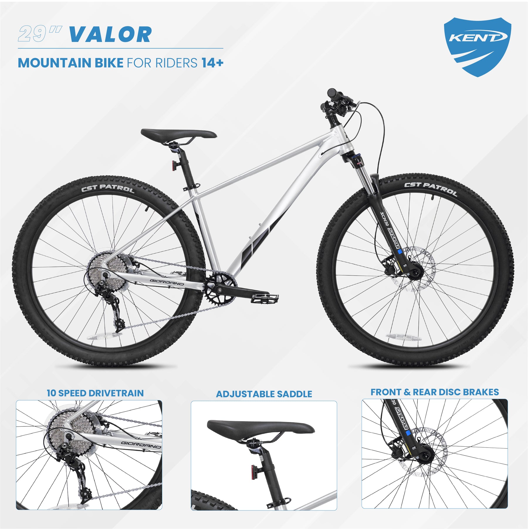29" Giordano® Valor | Mountain Bike for Men Ages 14+
