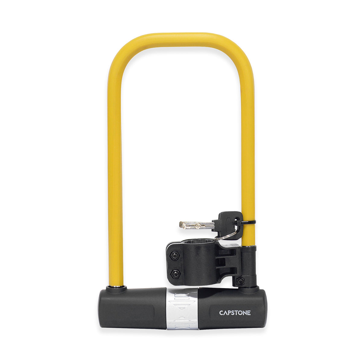 Capstone Small Rubberized U-Lock w/ Keys | 12mm Diameter