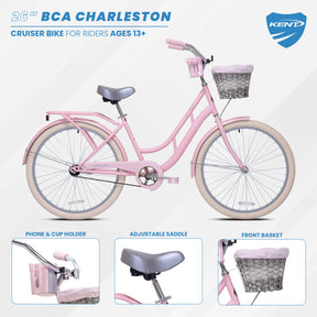 26" BCA Charleston | Cruiser Bike for Women Ages 13+