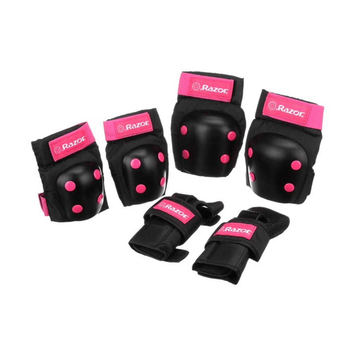 Razor® Black/Pink Child Multi-Sport Pad Set | Pad Set for Kids Ages 5+