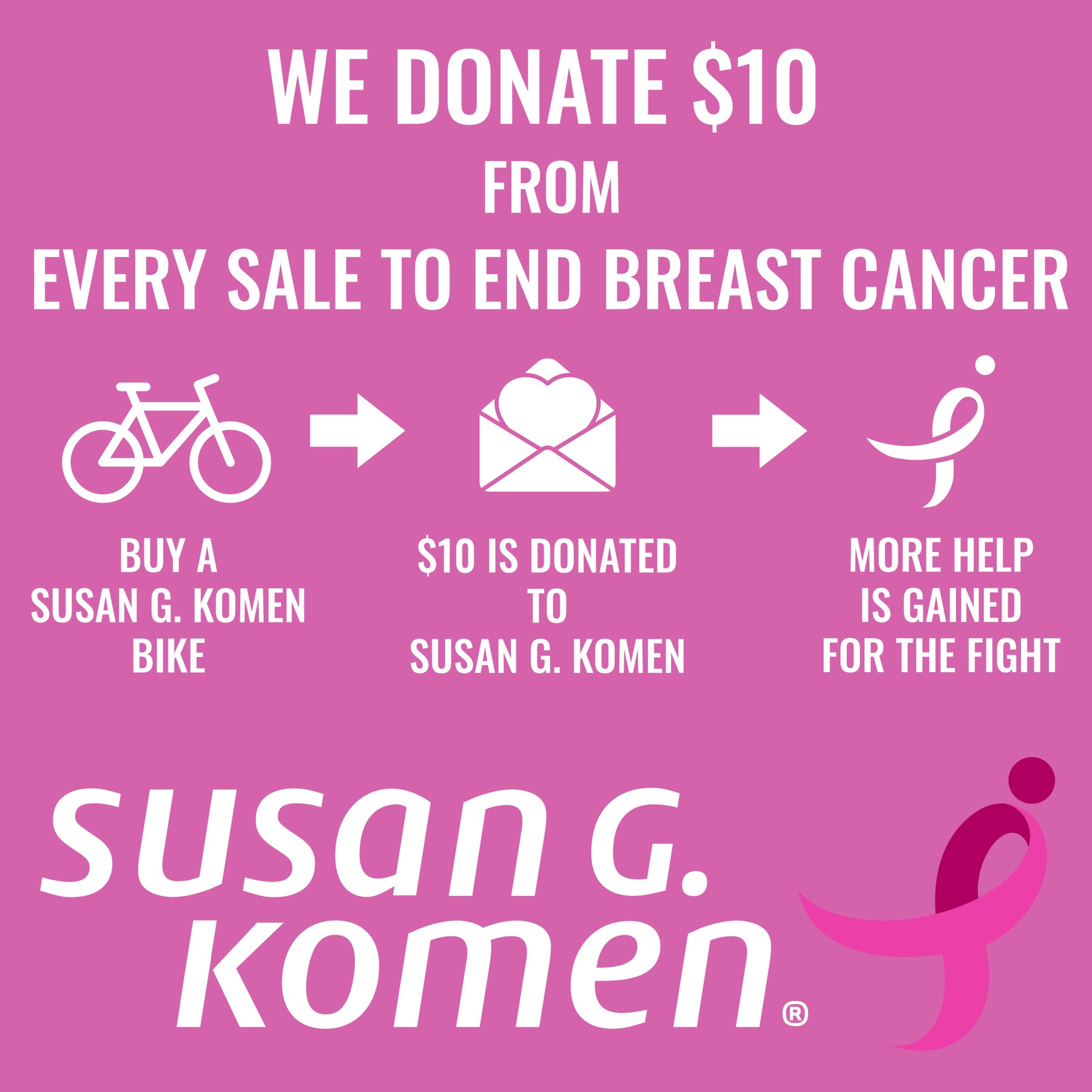 700c Susan G. Komen® Courage | Road Bike for Women Ages 14+