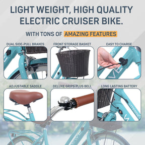 700c Vitesse Wave | Electric Cruiser Bike for Women Ages 14+
