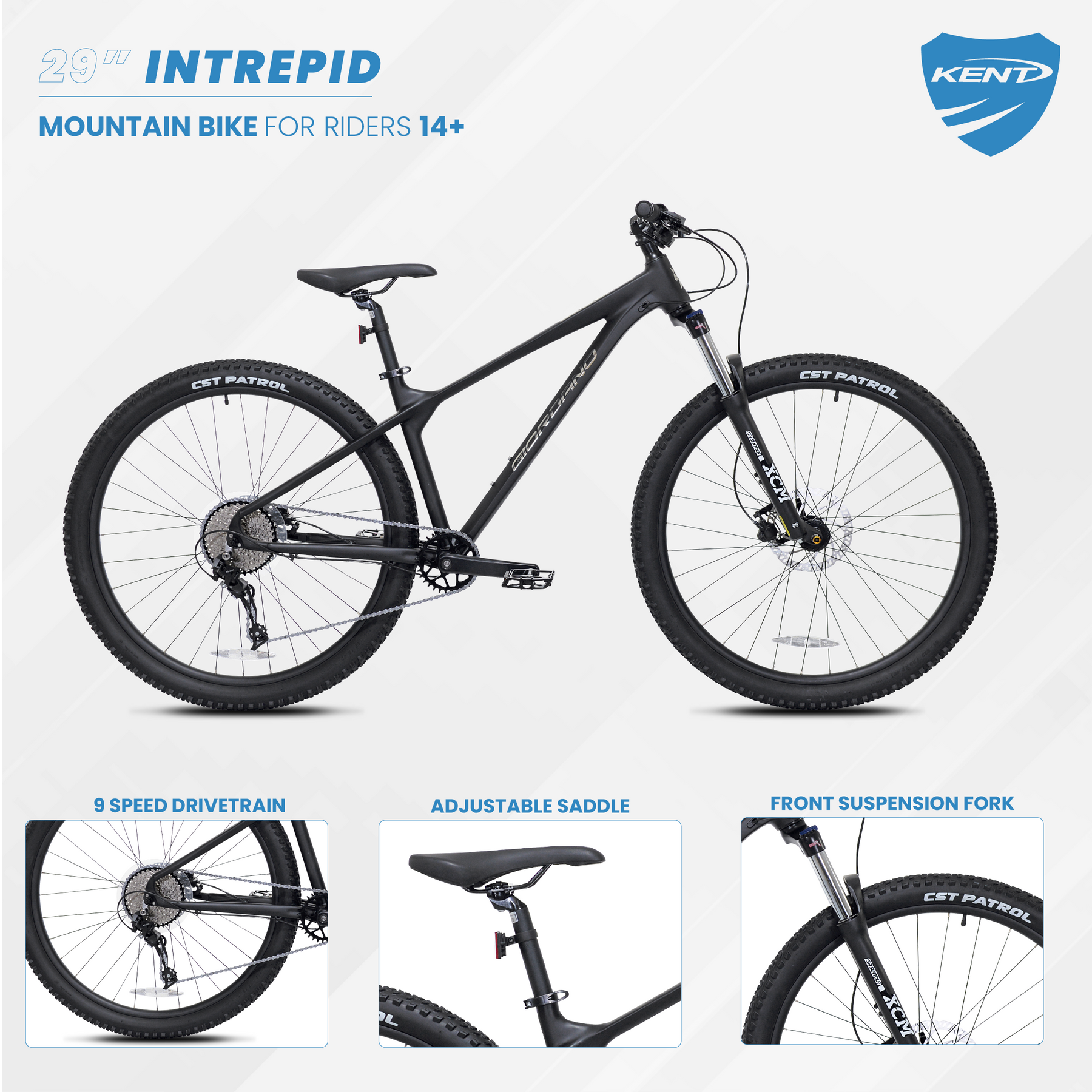 29" Giordano® Intrepid | Mountain Bike for Men Ages 14+