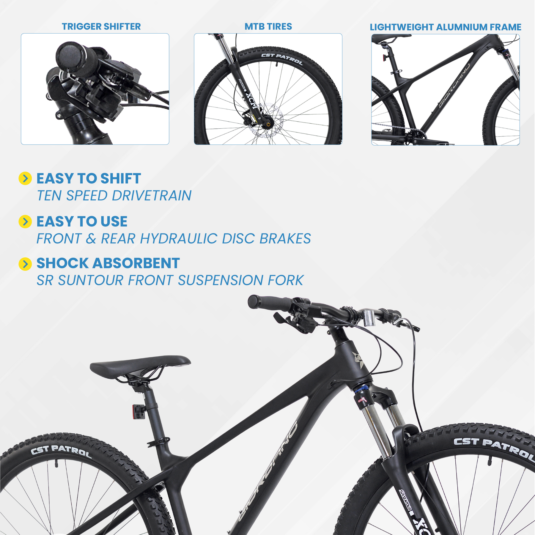 29" Giordano® Intrepid | Mountain Bike for Men Ages 14+
